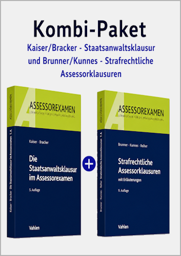 Kombi-Paket Staatsanwaltsklausuren + Strafrechtliche Assessorklausuren