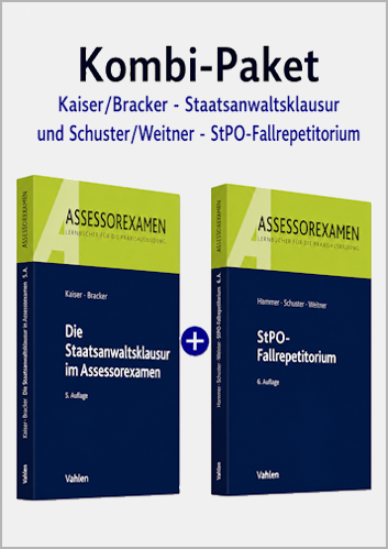 Kombi-Paket Staatsanwaltsklausuren + StPO-Fallrepetitorium