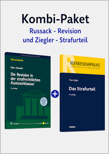 Kombi-Paket Revision in der strafrechtlichen Assessorklausur + Strafurteil