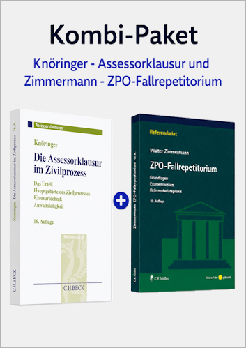 Kombi-Paket Assessorklausur im Zivilprozess + ZPO-Fallrepetitorium