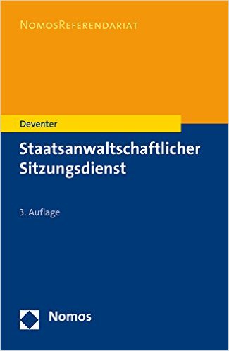 Deventer, Staatsanwaltlicher Sitzungsdienst, 4. Auflage 2020