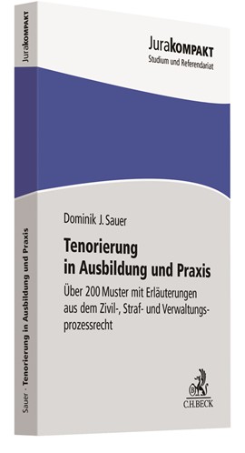 Sauer, Tenorierung in Ausbildung und Praxis, 1. Auflage 2020